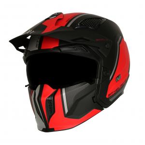 Prilba na motocykel MT Streetfighter SV TWIN 0.5 C5 čierno-červená
